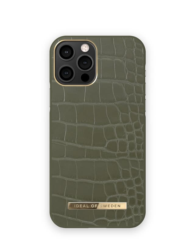 Atelier Case iPhone 12/12P Khaki Croco