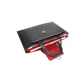 Laptoptaske med fire rum - Passer til 16-tommer bærbare computere Sort+rød