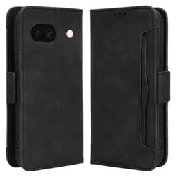 For Google Pixel 8a Lommebok-deksel med Kortholder - Svart