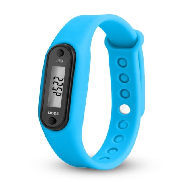 Type B Pedometer Pedometer Klokkemodell Komfortabel å ha på seg - LYSEBLÅ