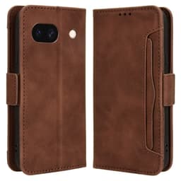 Til Google Pixel 8a Lommebok-deksel med Kortholder - Brun