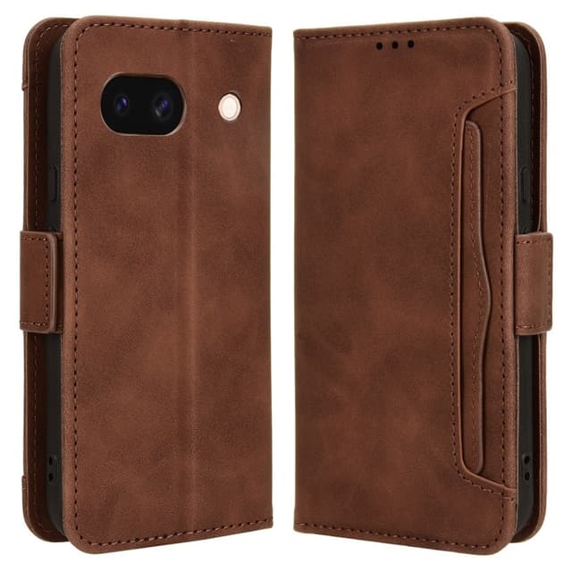 Til Google Pixel 8a Lommebok-deksel med Kortholder - Brun