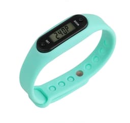 Typ B Stegräknare Pedometer Klock-modell Skön att bära - Cyan