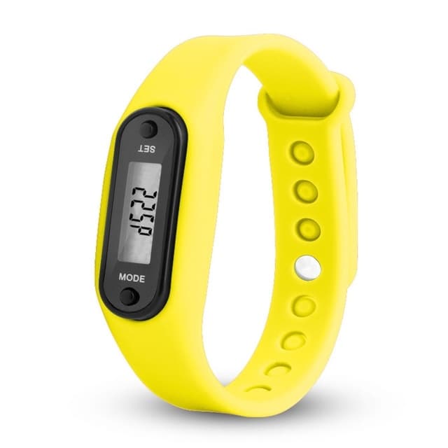 Type B Pedometer Pedometer Klokkemodell Komfortabel å ha på seg - Gul