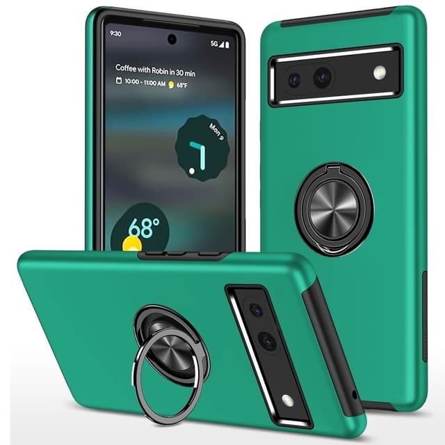 Til Google Pixel 8a Fingerring Kickstand Hybrid Taske