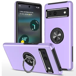 Till Pixel 8a Hybrid skal med Finger Ring - Lila