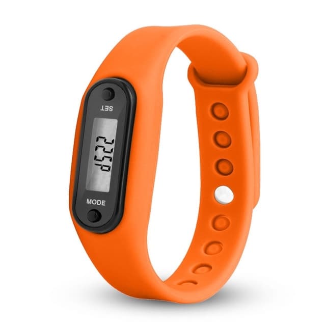 Type B Pedometer Pedometer Klokkemodell Komfortabel å ha på seg - oransje