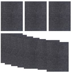 Selvklebende reparasjonslapper for klær - 10 stk Sort