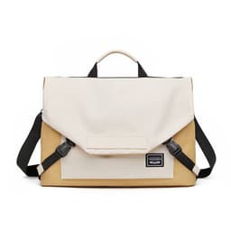 Crossbody bærbar veske Hvit+gul XL