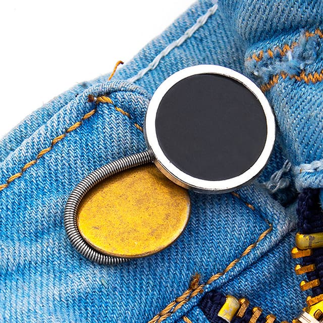 12-paks taljeforlænger til jeans - ingen syknapforlænger 10 mm