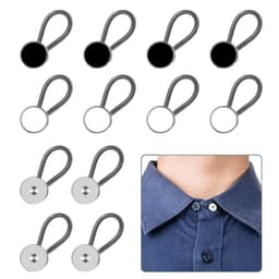 12-paks midjeforlenger for jeans - ingen syknappforlenger 10 mm