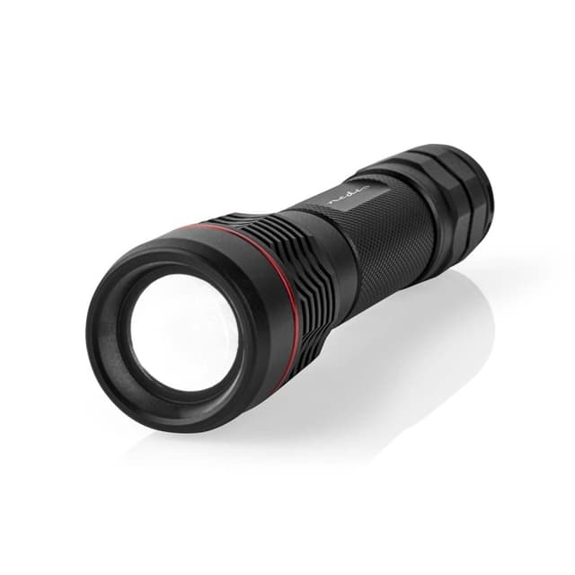 Nedis LED lommelykt | Batteri drevet | 3.7 V DC | 10 W | N/A | batterier følger med | Oppladningsbar | Nominell lysfluks: 1000 lm | Lysrekkevidde: 200 m | Strålevinkel: 10 °