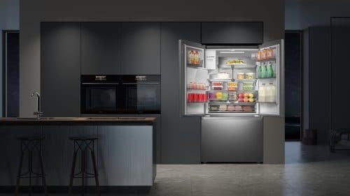 Kyl och frys med fransk dörr