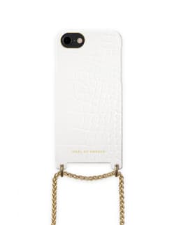 Lilou Necklace Case White Croco iPhone8/7/6/6S/SE