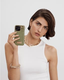 Atelier Case iPhone 12 / 12 Pro Sage Croco