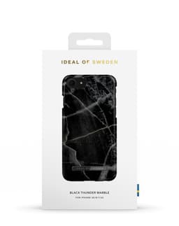 Printed Case iPhone 8 / 7 / 6 / 6S / SE Black Thunder Marble