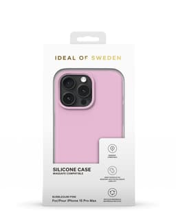 Silicone Case MagSafe iPhone 15PM Bubblegum Pink