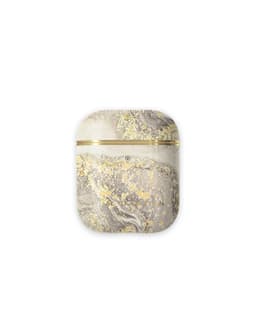 Printed AirPods Case Sparkle Greige Marble