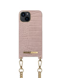 Necklace Case iPhone 13 Mini Misty Rose Croc