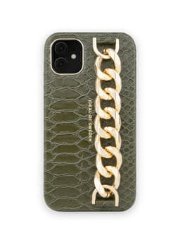 Statement Case iPhone 11/XR Grn Snake Ch Strp