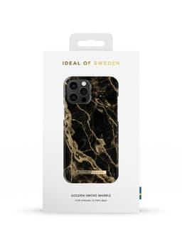 Printed Case iPhone 12 Pro Max Golden Smoke Marble
