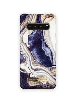 Fashion Case Galaxy s10 Golden Indigo marble