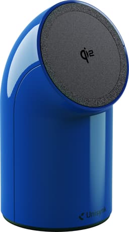 Unisynk Stand2 Qi2 wireless desk charger (blue)