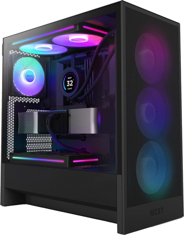 NZXT H5 Flow RGB 2024 PC-kotelo (musta)