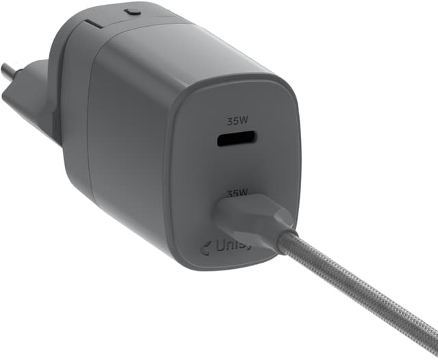 Unisynk 2-port 35W global multiladdare (grå)