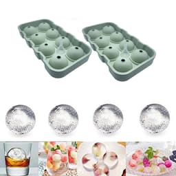 8-Sfärig Isbollsform 2-pack gräs färg