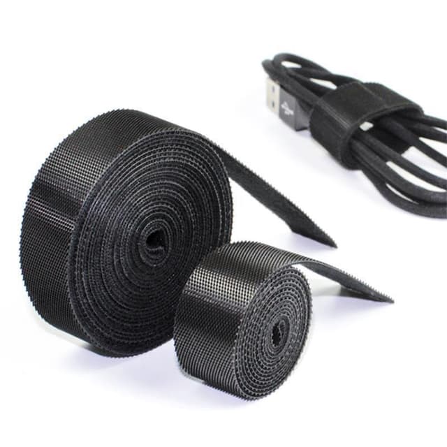 1 rulle wire opbevaring velcro strimler 5m