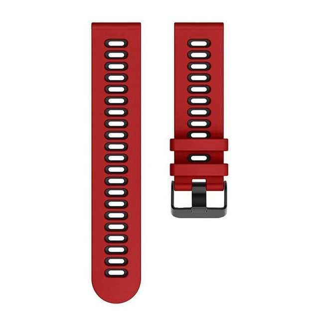 Twin klockarmband till Polar Ignite 3 - Röd/svart