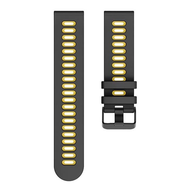 Twin kellon ranneke Amazfit GTS 2 - Musta/keltainen