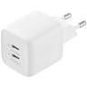 Sandstrøm 45W USB-C GaN PD väggladdare (vit)
