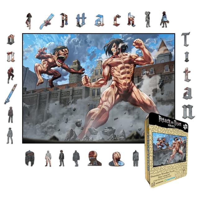 Crafthub Attack on Titan puslespill (Eren vs Armored Titan)