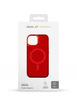 Clear Case MagSafe iPhone 13 / 14 / 15 / 16e Radiant Red