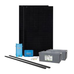 Solcelleanlegg 24/230V, 760 watt, 2 x AGM 260At