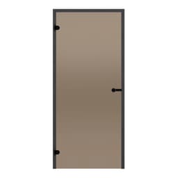 Badstudør 7x19 Harvia Black Line - varm bronse