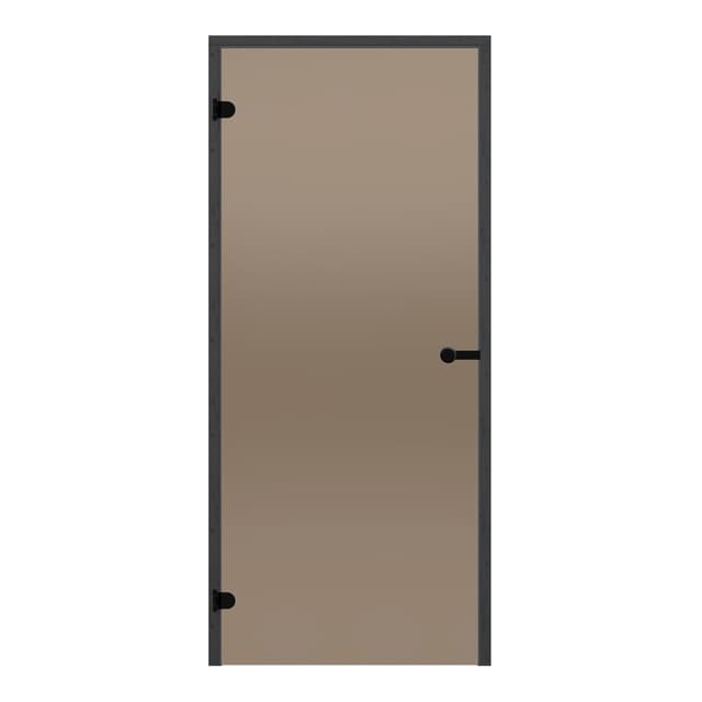 Badstudør 7x19 Harvia Black Line - varm bronse