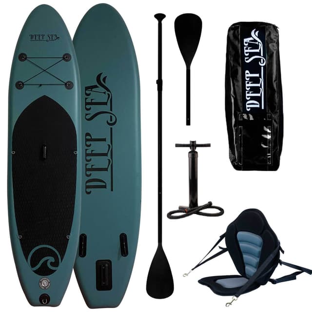 Deep Sea SUP Brett Sett Kayak pro 300cm, Grøn