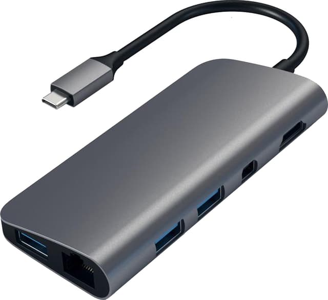 Satechi 9-in-1 USB-C hub (romgrå)