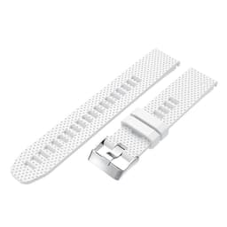 Klokkereim kompatibel med Garmin Fenix 5S Plus Silikon Hvit Hvit White