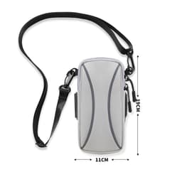 Matkapuhelimen käsilaukku Crossbody Style Harmaa