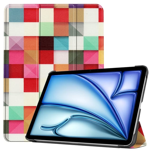 Till iPad Air 11 (2024) Slim fit tri - fold fodral - Triangle Grid