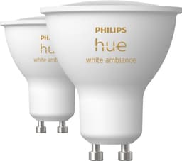 Philips Hue LED-lampa GU10 4,2W (2-pack)