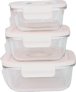 FoodEcoBox 3-pack fyrkantiga vakuum matlådor VCJ-14GS