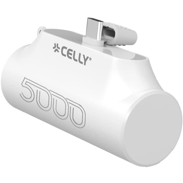 Celly PowerBank 5.000 mAh 10,5W USB-C Vit