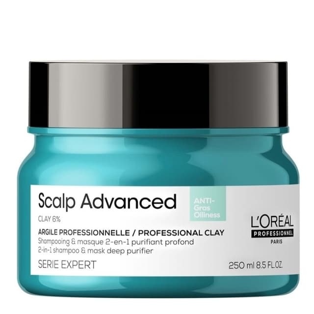 L'Oreal Professionnel Serie Expert Scalp Advanced Anti-Oiliness 2-i-1 Deep Purifier Clay Mask 250 ml