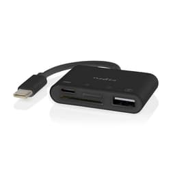 Nedis USB-hubb | 1x USB-C| 1x USB A / 1x USB-C| 4-Port port(s) | USB 2.0 | USB ström | SD & MicroSD