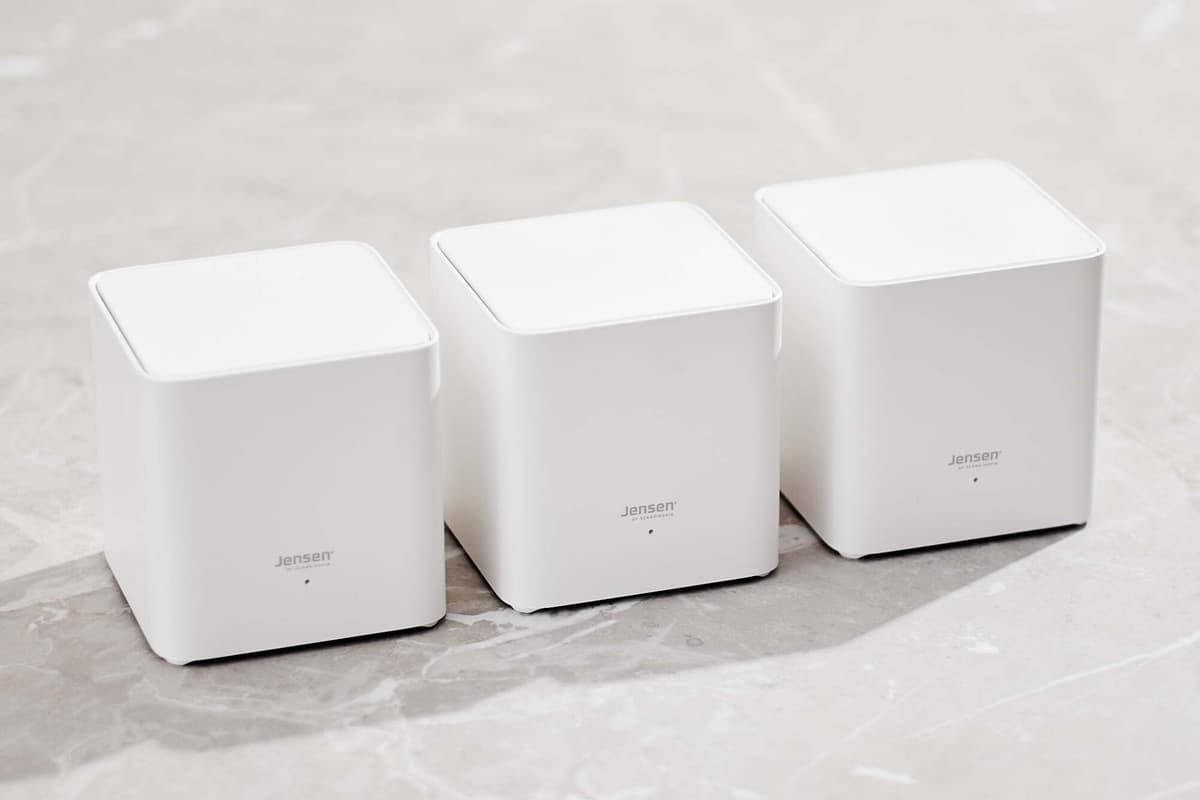 Jensen Omni Lite WiFi 6 mesh-sæt (3-pak) | Elgiganten